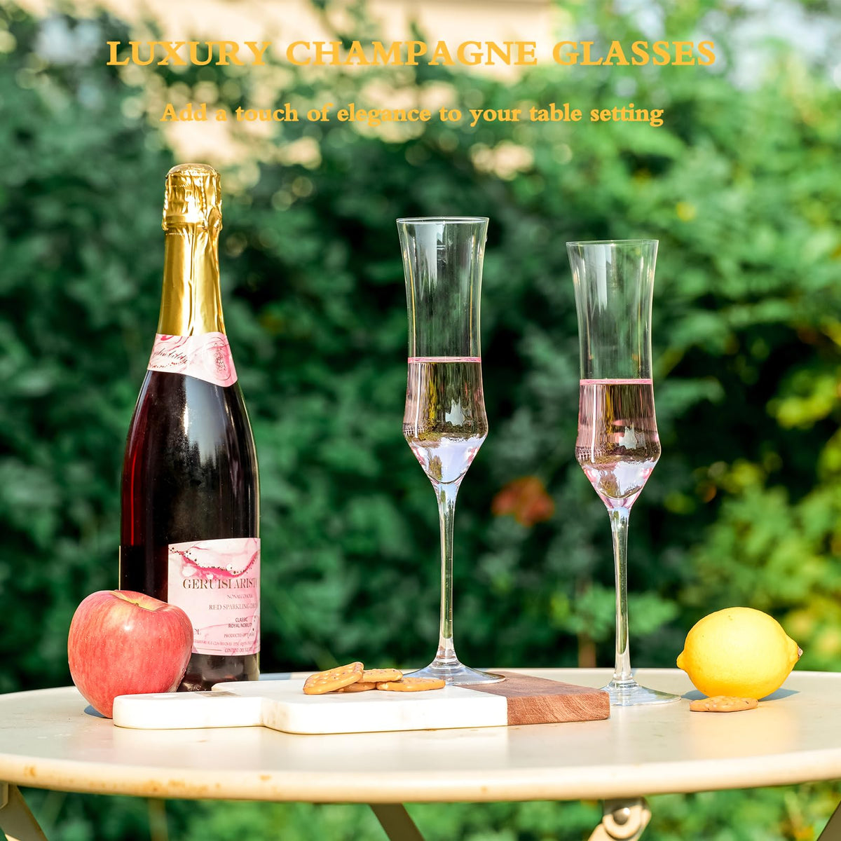 BACLIFE crystal glasses feature a polished edge, smooth touch, and aroma-friendly design.