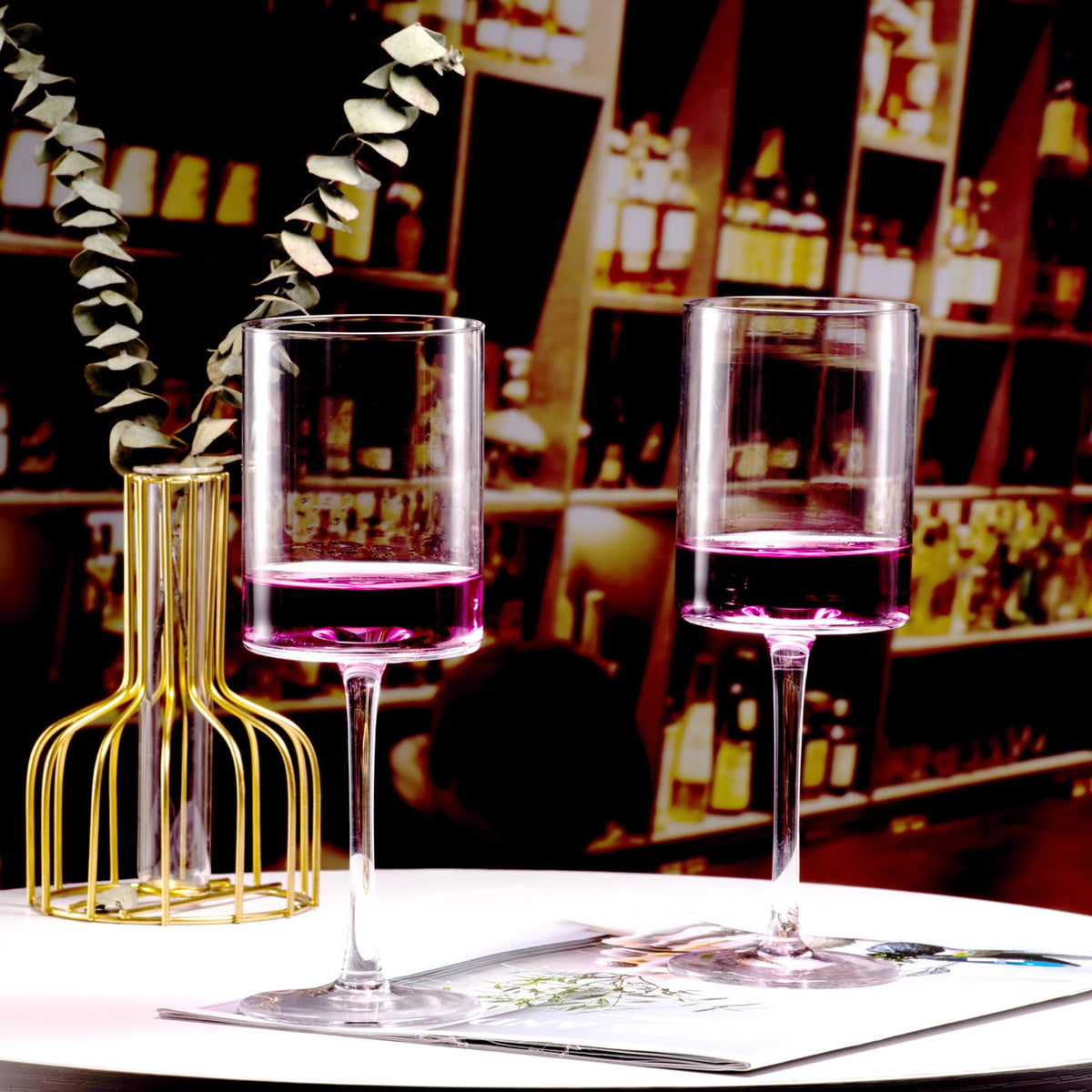 BACLIFE 100% leadless crystal glass for clarity and durability