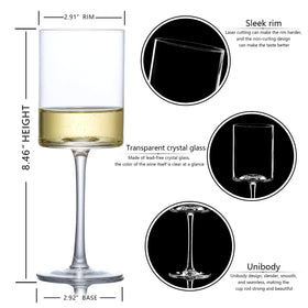 BACLIFE tulip-bowl wine glass concentrates aroma for tasting