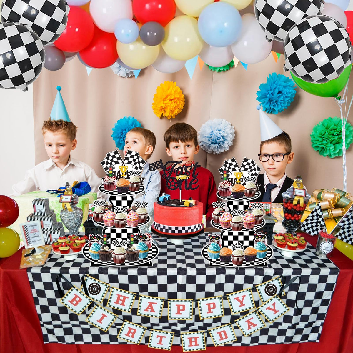 BACUTHY easy assemble cupcake stand helps set up a professional-looking dessert display