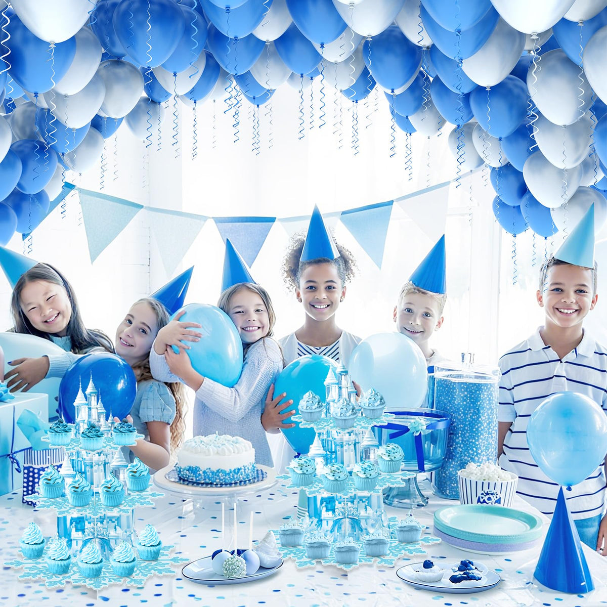 BACUTHY Multi-occasion dessert display suits Frozen parties and birthdays.