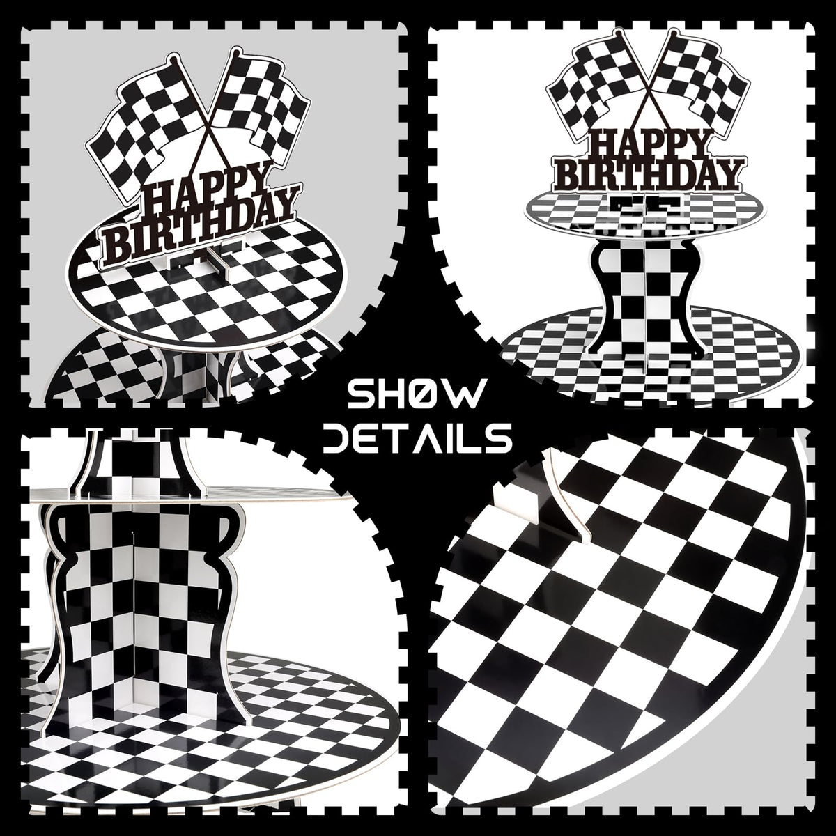 BACUTHY waterproof cardboard cupcake stand keeps cupcakes elevated during events