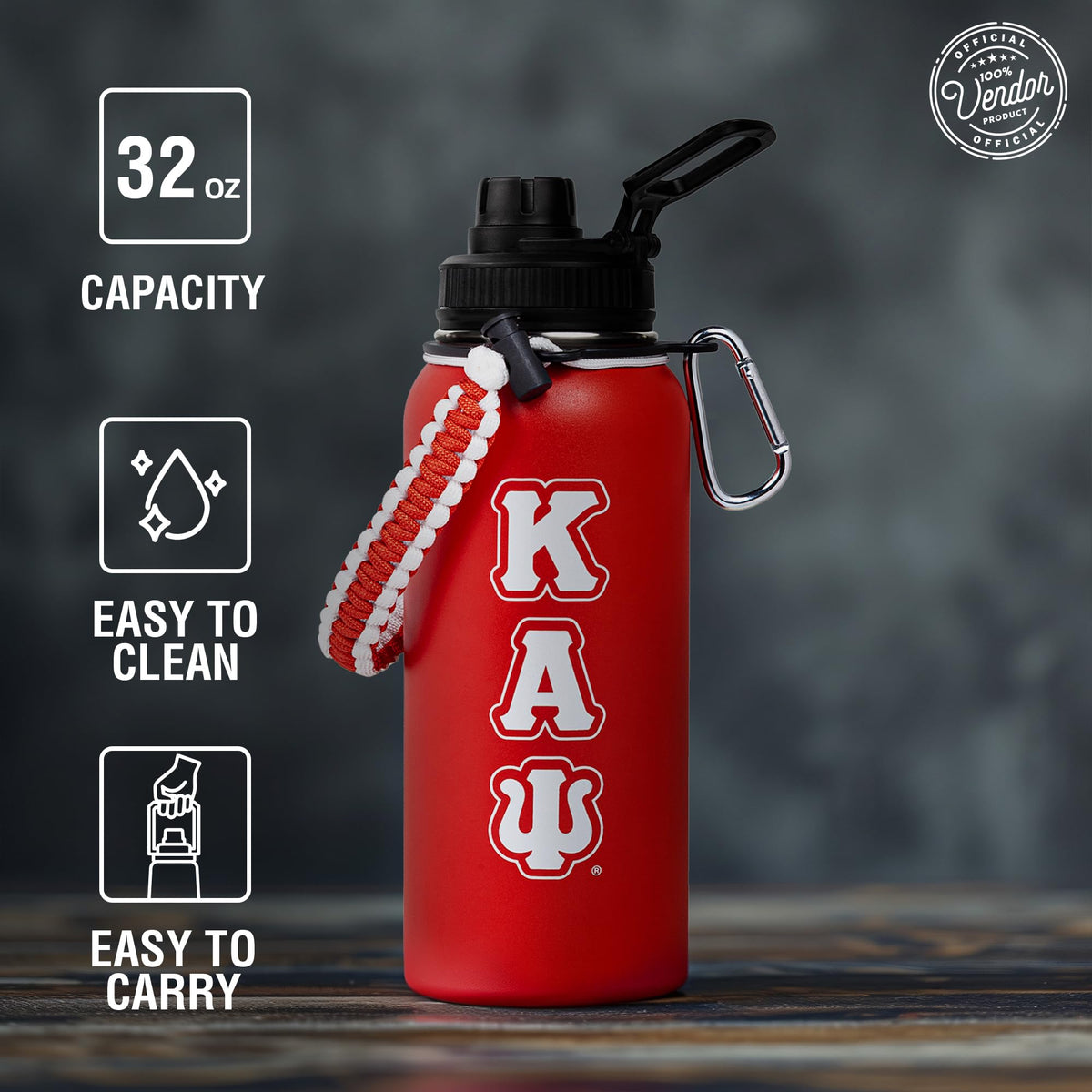 BBGreek tumbler powder-coated finish resists fading and peels over time