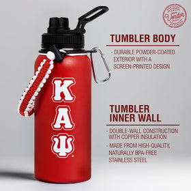 BBGreek tumbler stainless steel body highlighted with powder-coated finish
