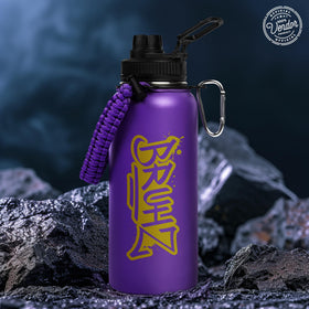 Bad Bananas BBGreek Omega Psi Phi tumbler on daily commute for hydration.