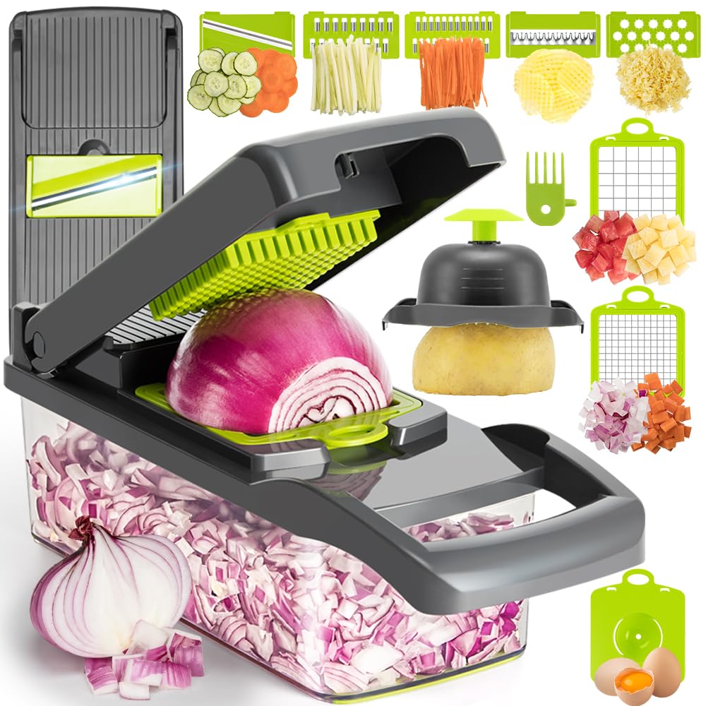 Badelite 12in1 chopper set for versatile slicing and quick prep.