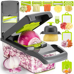 Badelite 12in1 chopper set for versatile slicing and quick prep.