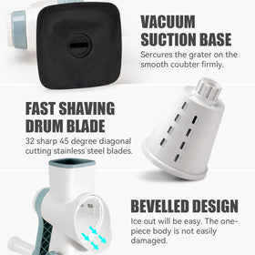 Badelite hand guard enhances safety while pressing ice inside.
