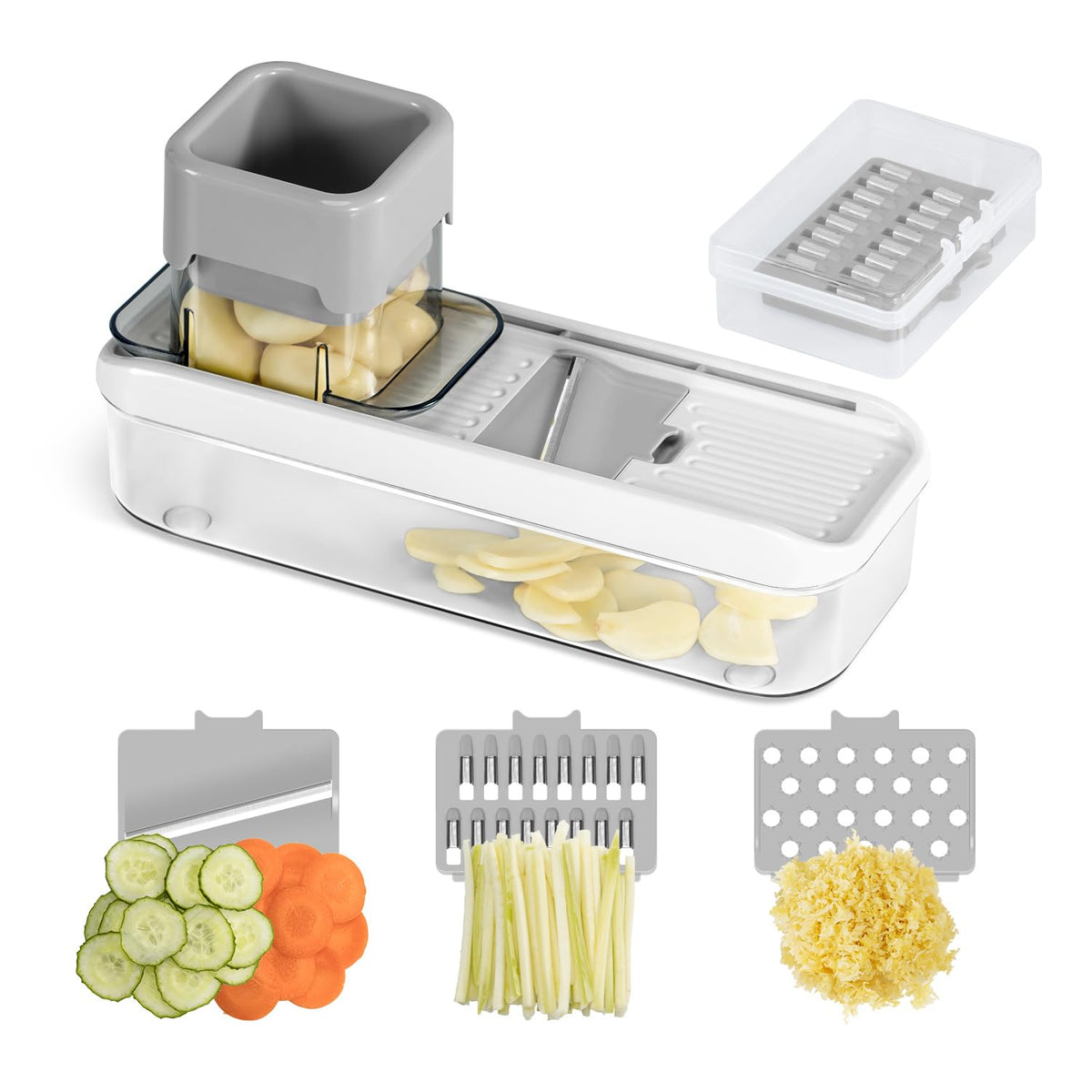 Badelite mini garlic slicer blade assembly for precise, quick prep.