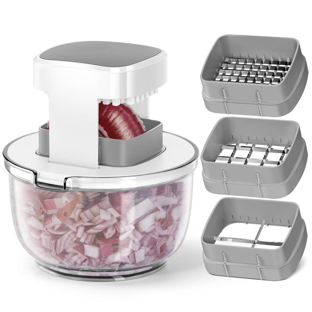 Badelite Versatile chopper handles fruits and vegetables for fast meal prep.