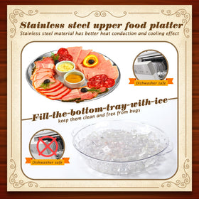 Baderke removable divider enables flexible layouts for charcuterie.