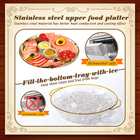 Baderke clear plastic base of the 11.8-inch tray for easy viewing and cleaning.