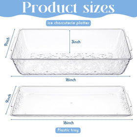 Baderke veggie tray with ice-under design keeps vegetables crisp.