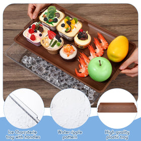 Baderke party serving board with multiple compartments supports organized appetizers and dips.