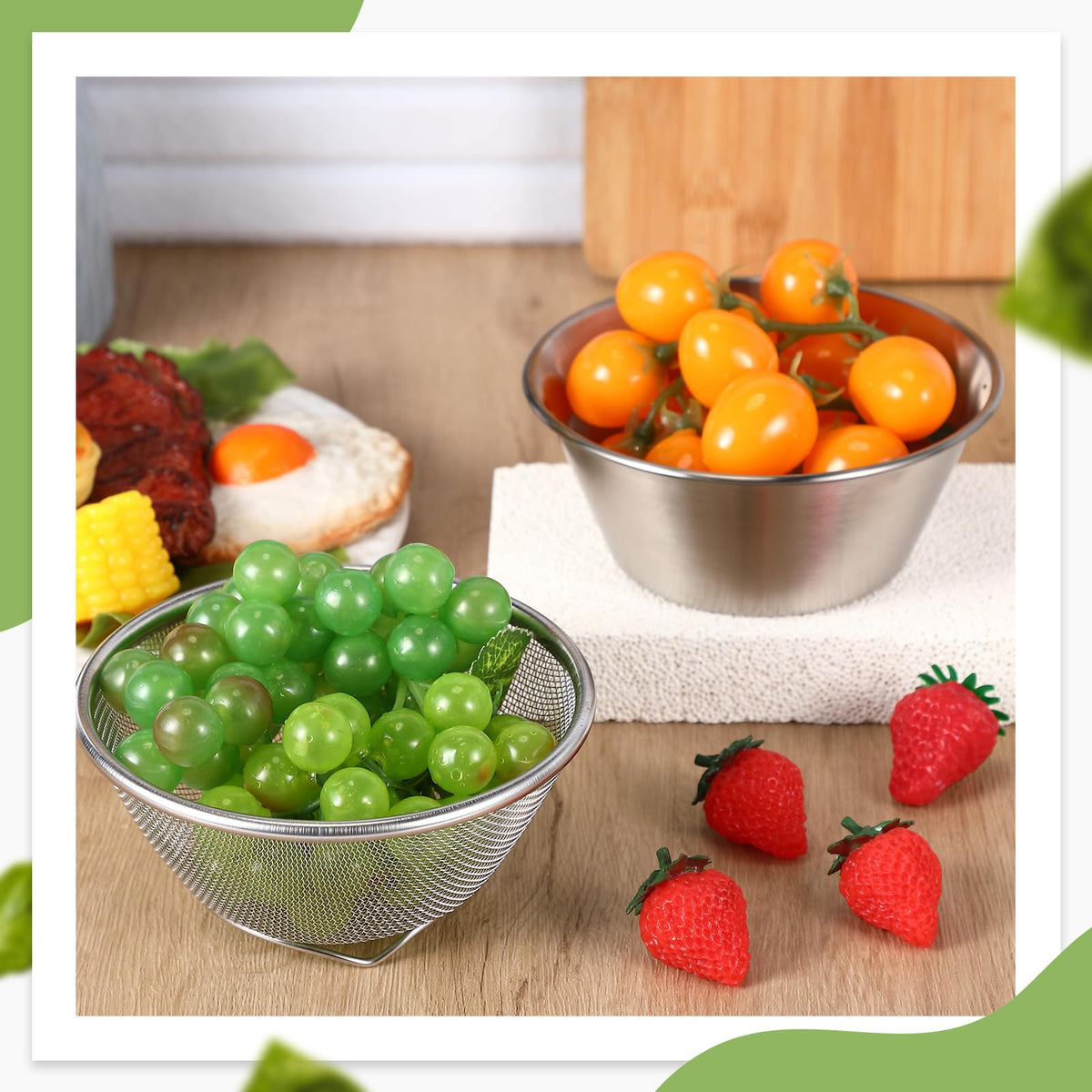 Baderke rice bean strainer drains grains quickly for efficient meal prep.
