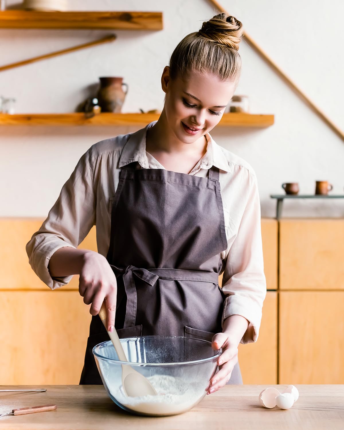Badiano slotted spoon drains liquids quickly while tasting and serving.