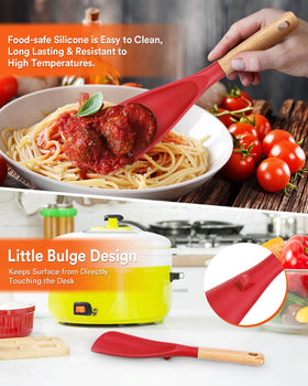 Badiano silicone scoop nonstick-safe for easy serving without scratches