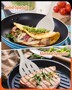 Badiano khaki spatulas add style and functionality to the kitchen.