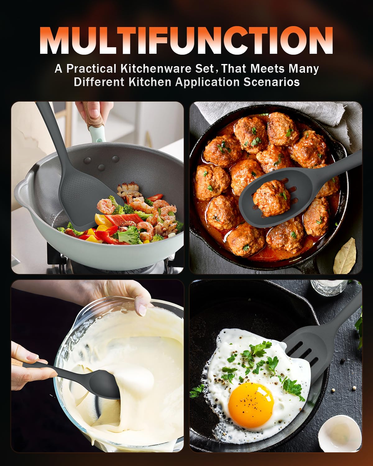 Badiano slotted spoon drains liquids without losing delicate foods