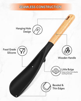 Badiano heat-resistant BPA-free silicone spoon for safe cooking