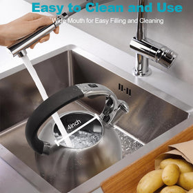 BAERFO Tea Kettle precision pour spout for drip-free pouring.