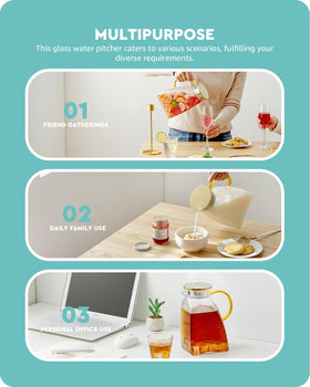 Baffect Water Pitcher ships in sturdy packaging with a one-year warranty.