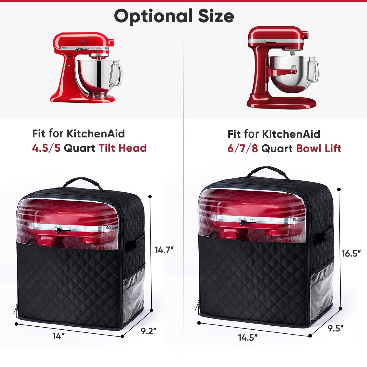 BAGSPRITE appliance slider base helps glide a heavy mixer for easy repositioning.