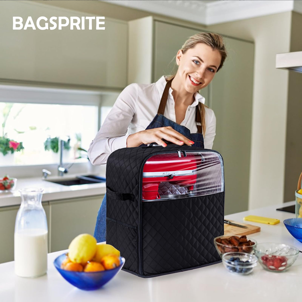 BAGSPRITE compatible with 6/7/8-quart bowl lift mixers.