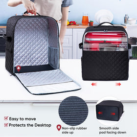 BAGSPRITE water resistant nylon exterior shields the mixer from moisture.