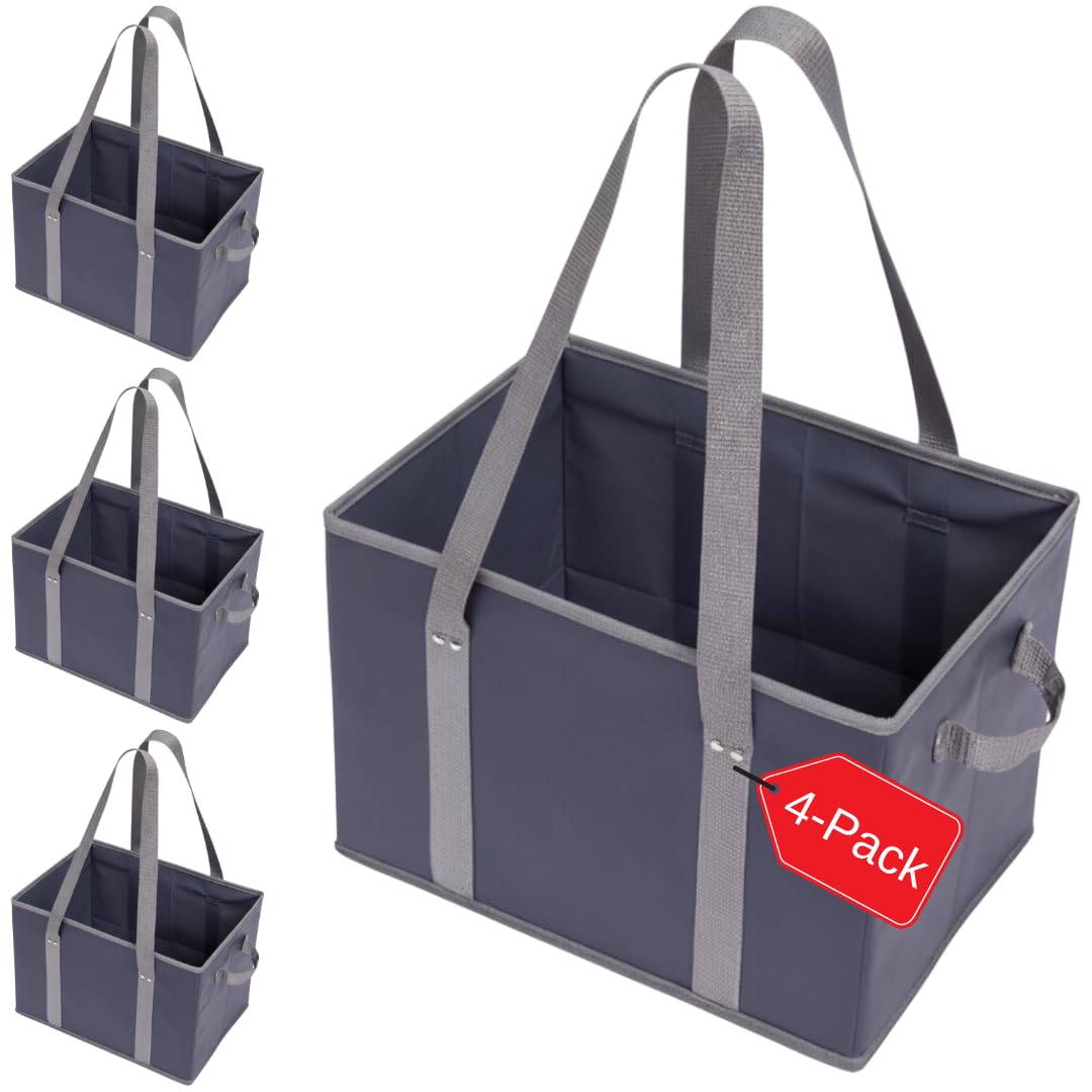 BAG-THAT! 4pk stands open for effortless packing during grocery trips