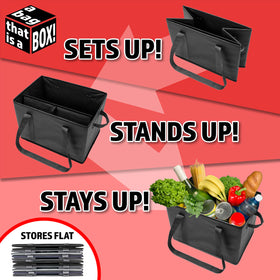 BAG-THAT! heavy-duty-handles provide a durable grip for large loads.
