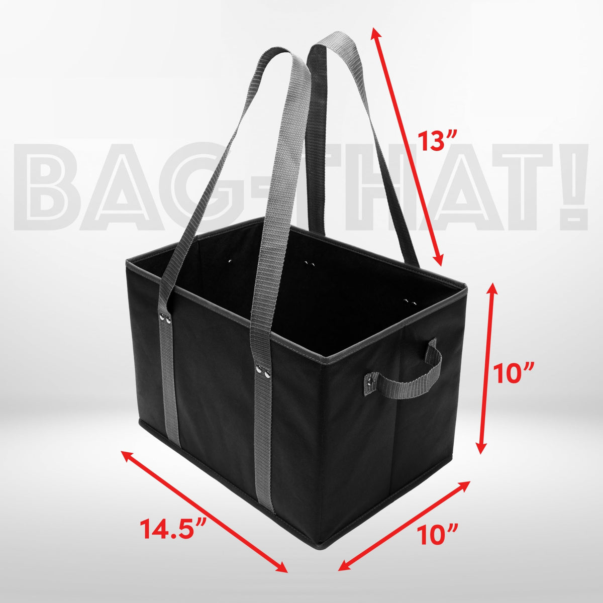 BAG-THAT! wide-loading-area supports heavy groceries securely.