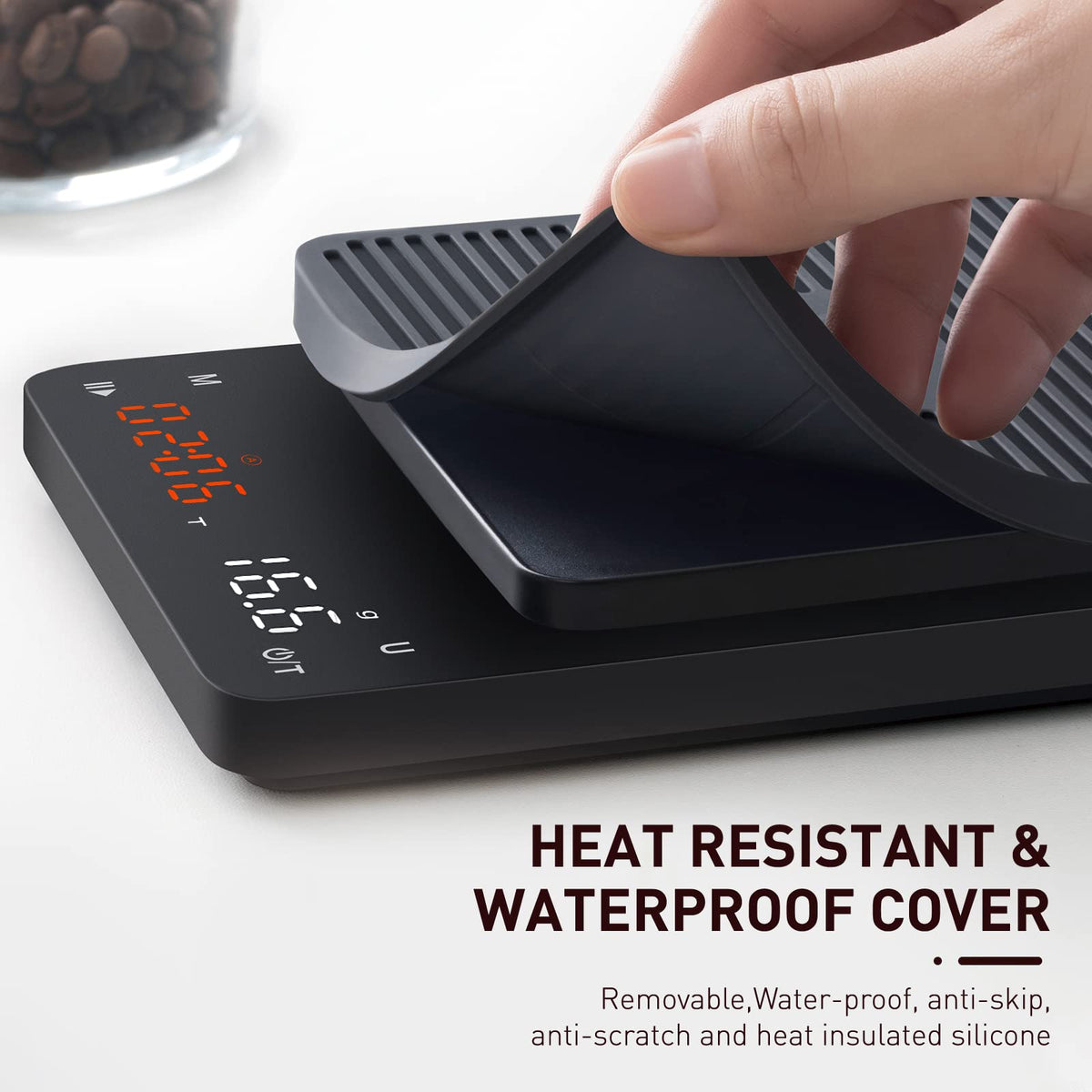 BAGAIL BASICS coffee scale USB-C charging keeps it ready for daily use.