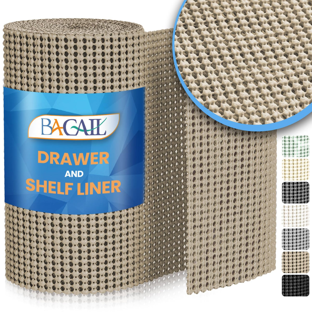 BAGAIL Basics drawer liner non-adhesive grip keeps utensils secure