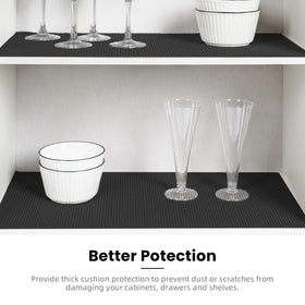 BAGAIL BASICS dust-scratch protection liner cushions and shields cabinet interiors.