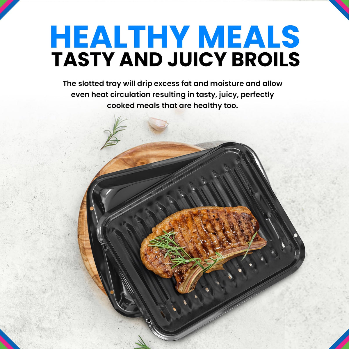 Bagean broiler pan is dishwasher safe for easy cleanup.