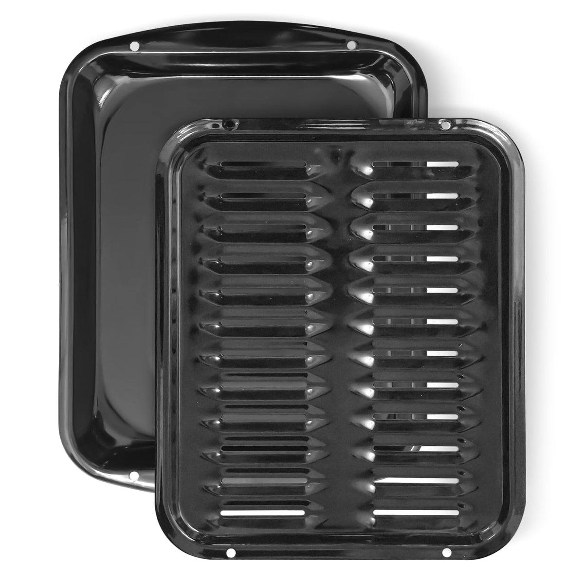 Bagean broiler pan with rack in oven promotes even heat and crisp results