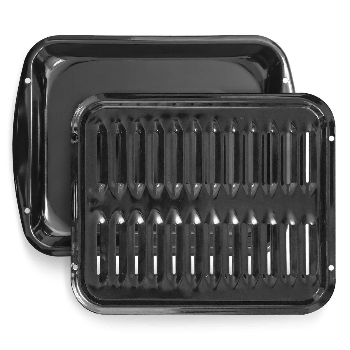 Bagean broiler pan oven with rack for even heat and crisp results.