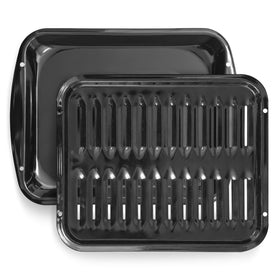 Bagean broiler pan oven with rack for even heat and crisp results.