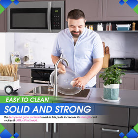 Smooth, easy-clean surface; dishwasher safe for quick maintenance.