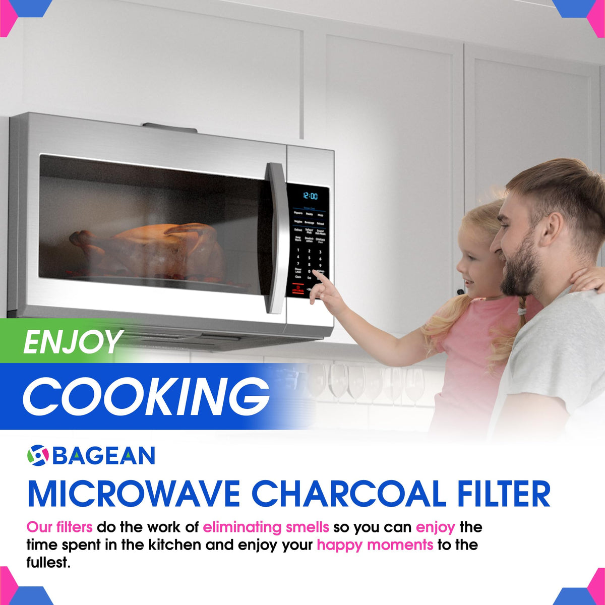 Bagean easy-install GE microwave filter replacement for non-ducted units