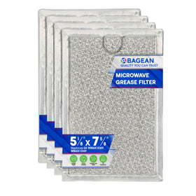 Bagean GE microwave filter front view with durable aluminum frame for longevity