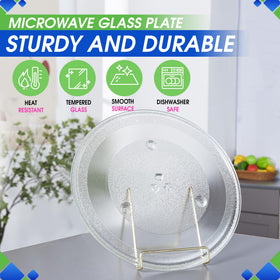 Bagean glass turntable plate ensures steady rotation on Panasonic microwaves.