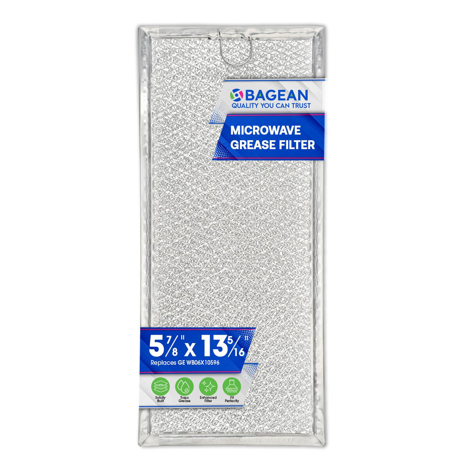 Bagean microwave filter WB06X10596, precise 13.3 x 5.85 inch fit for compatible microwaves.