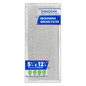 Bagean microwave filter with aluminum mesh traps grease to improve air quality.