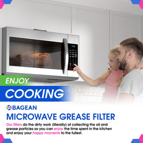 Bagean filter with easy-grip handle for quick removal