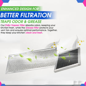 Bagean oven vent filter long-lasting construction for durable kitchen air filtration.
