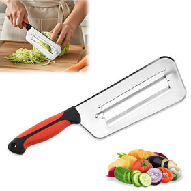 Bagistes Multifunctional Vegetable Cutter shows versatile cutting for quick meal prep.