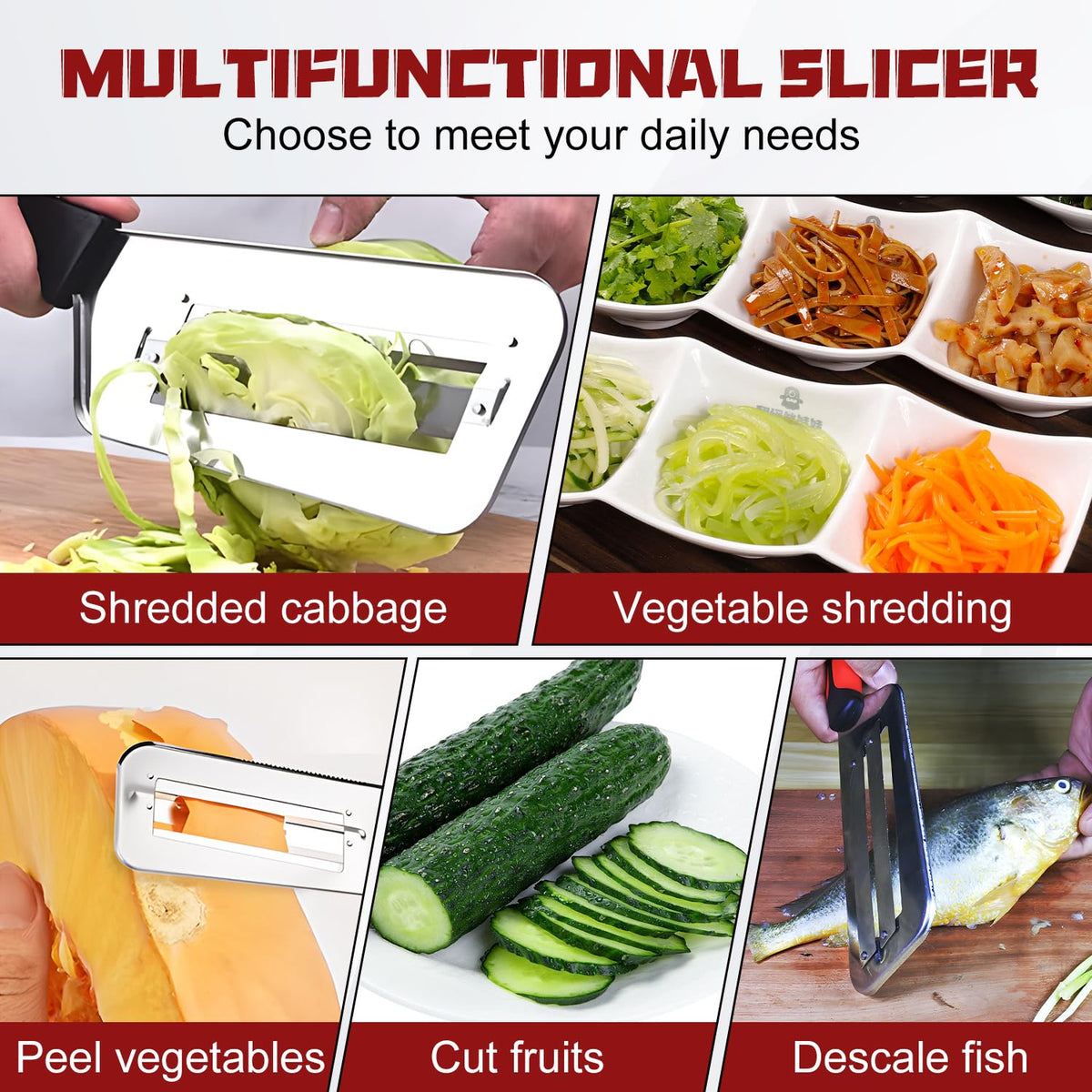 Bagistes Stainless-Steel Blades highlight sharp, durable performance for daily kitchen tasks.