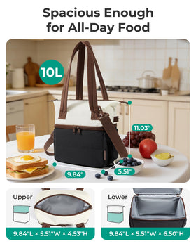 BAGSMART insulated lining close-up shows temperature retention for fresh meals.